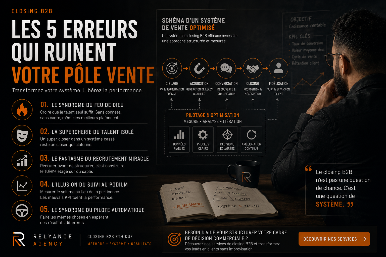 Closing B2B : Les 5 Erreurs Qui Ruinent Votre Pôle Vente